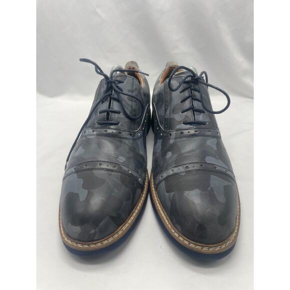 Robert Graham Wingtip Oxford Dark Camouflage Lace Up Shoes Men’s Size 10 - Picture 5 of 11